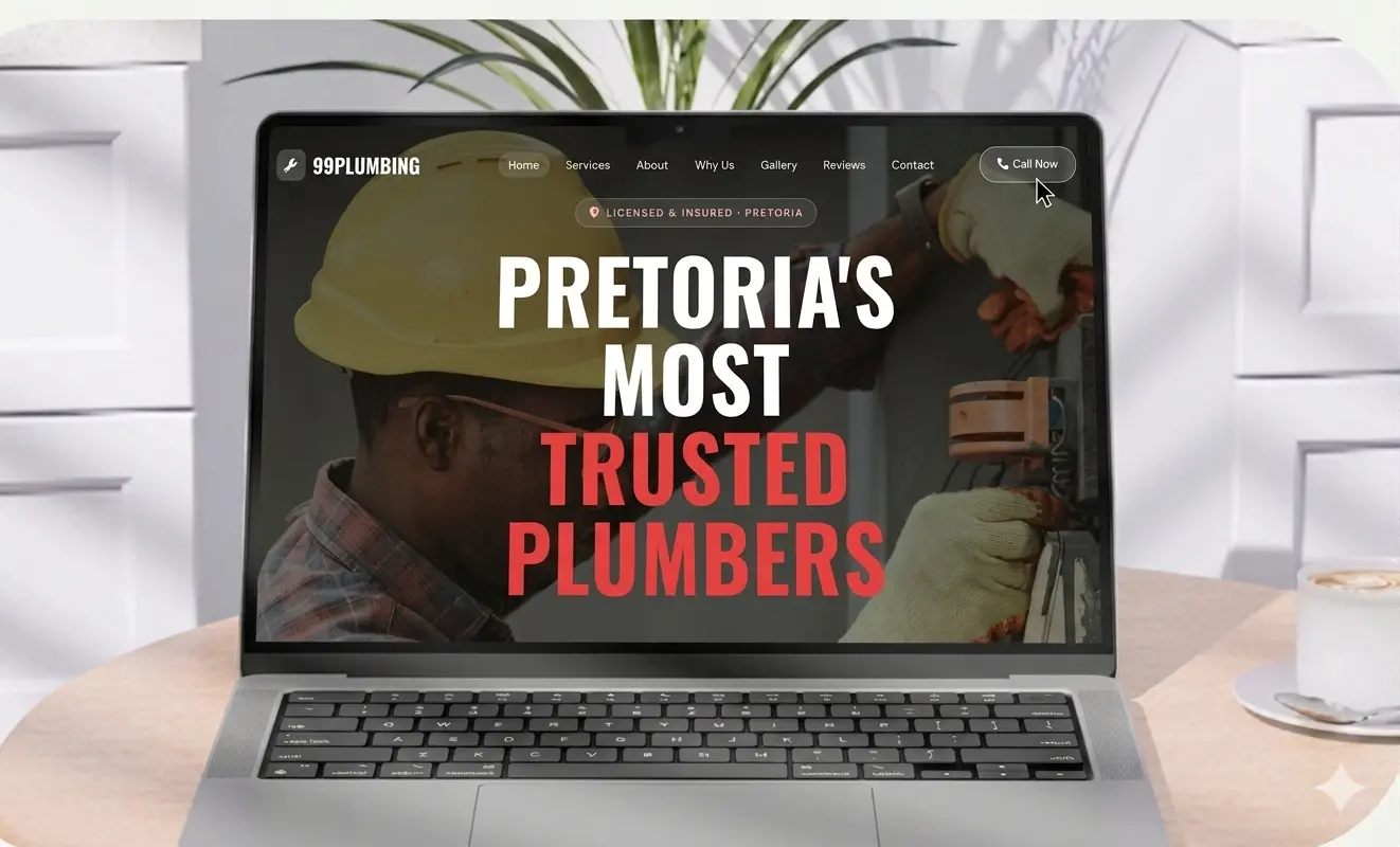 99 Plumbers website designed by 99Webiz