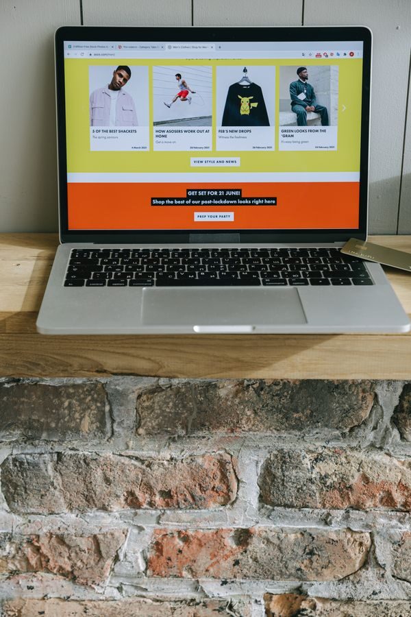 Small business owner using a professional business website