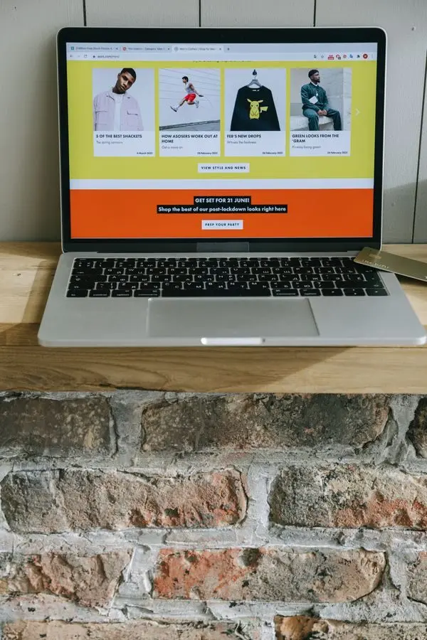 Small business owner using a professional business website
