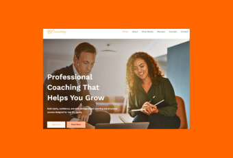 Coaching website design by 99Webiz