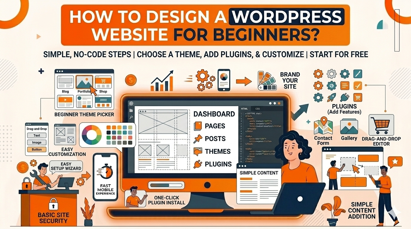 How to design a WordPress website for beginners thumbnail