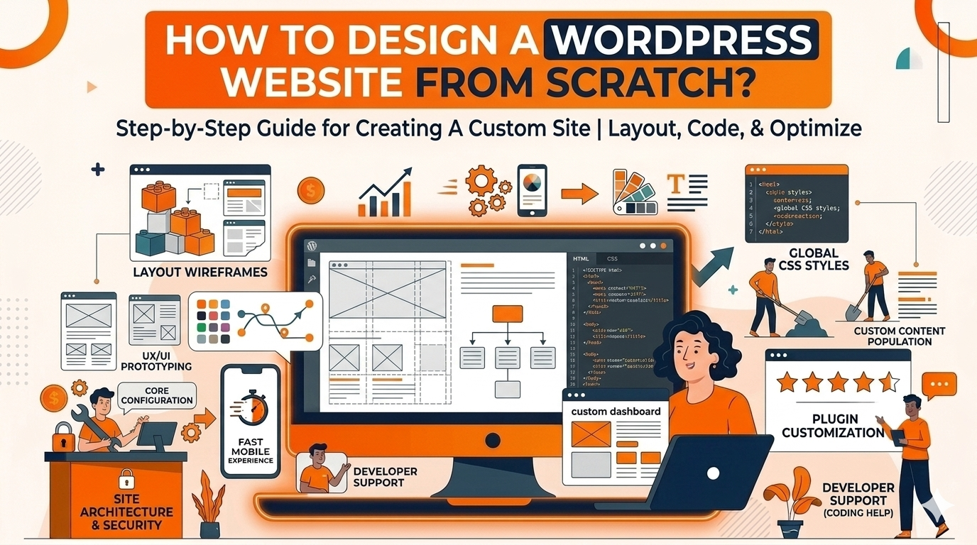 How to design a WordPress website from scratch thumbnail