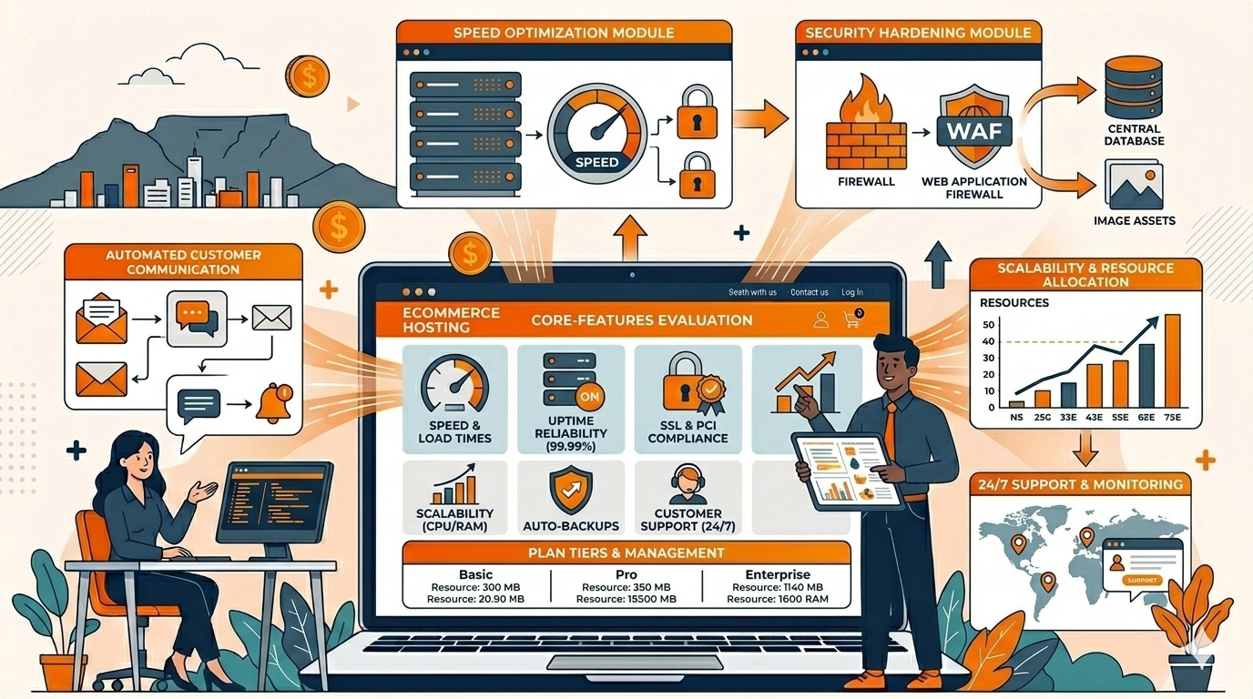 Choosing ecommerce hosting for an online store in South Africa