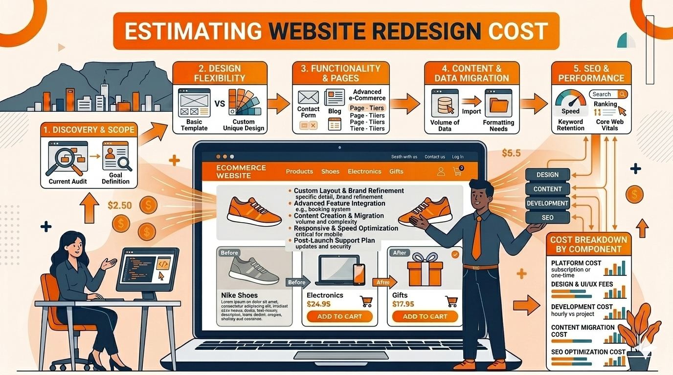 Why South African businesses redesign their websites — speed, mobile, and SEO