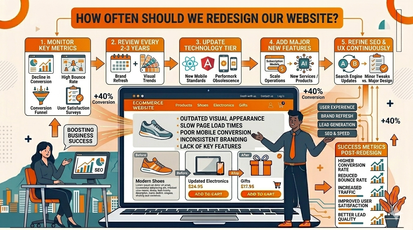 How often should we redesign our website