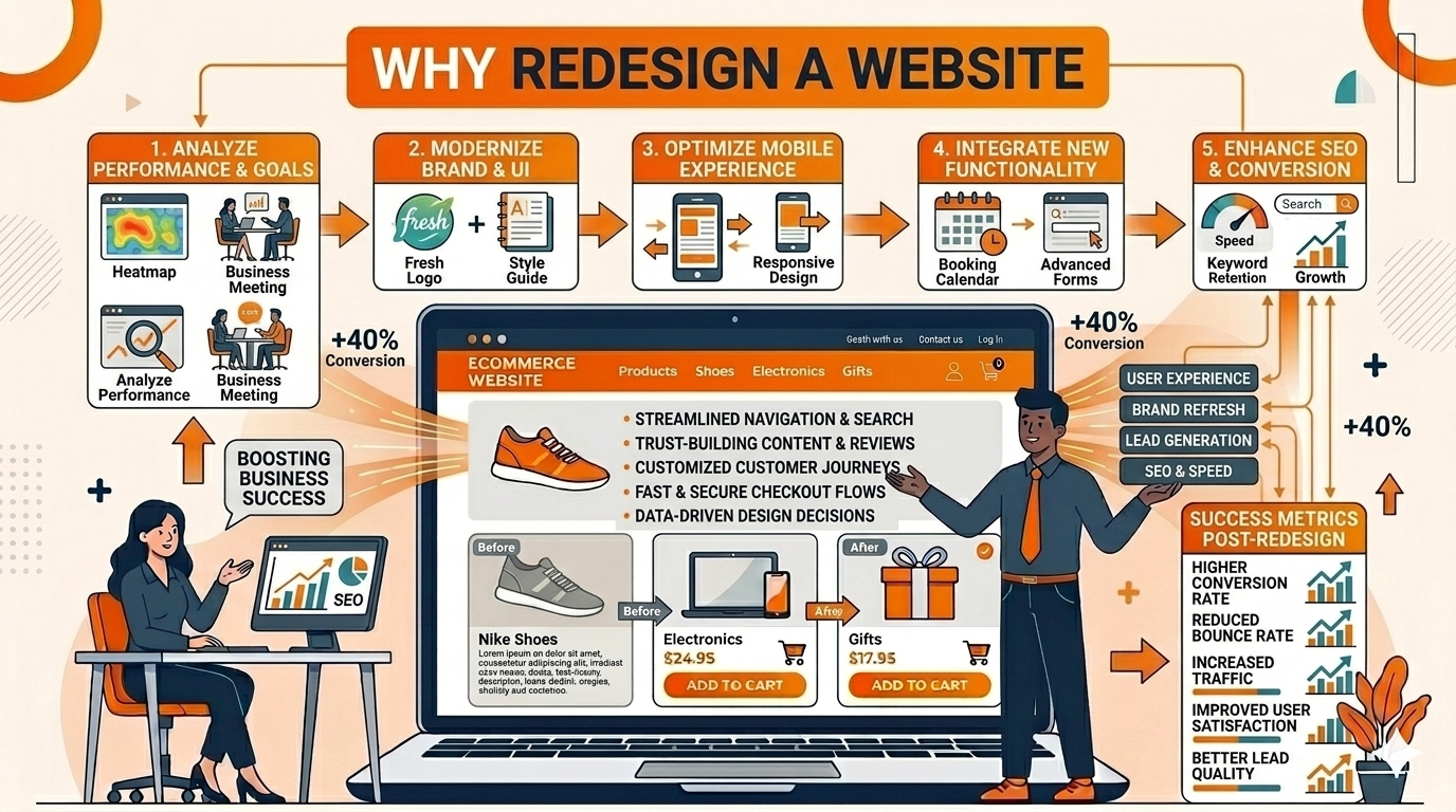 Why redesign a website